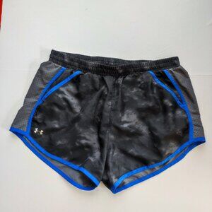 Under Armour HeatGear athletic short grey tie-dye women's size M